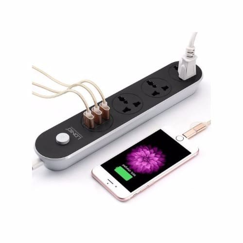 Power Socket with 3 USB Ports
