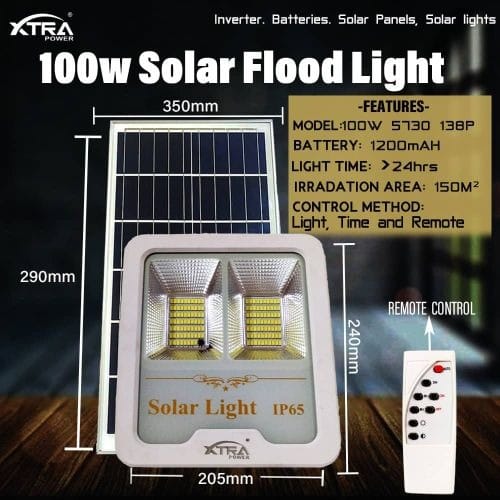 Xtrapower Solar Flood Lights 100W