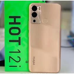 Hot 12i - 6.6"HD+ - 64GB ROM - 4GB(EXPANDABLE TO 7GB RAM) - 4G LTE - 5000mAh - Fingerprint - Gold