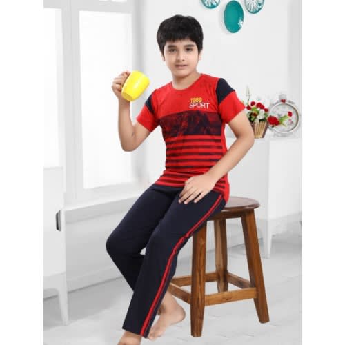 Boys Shortsleeve And Trouser Pyjamas