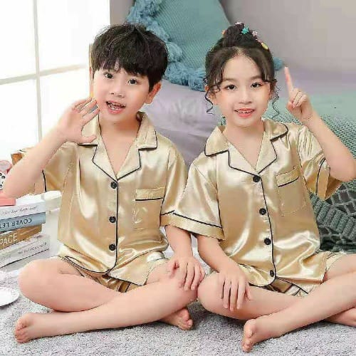 Children Pyjamas Set - Gold