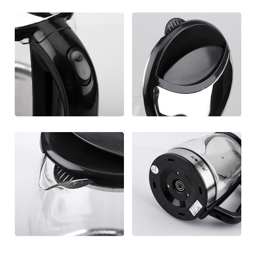 Illuminating Glass Cordless Kettle And Jug - 2.2l - 200w