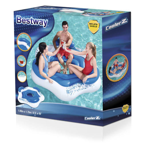 Coolerz Inflatable Floating Island - 1.99m X 1.76m / 6'6"x 69
