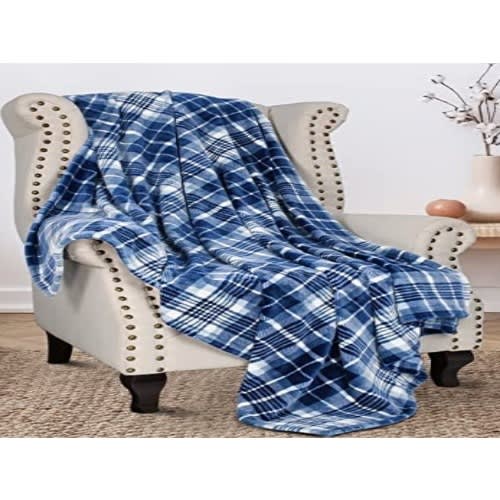 Cosy Fleece School Blanket  - Blue