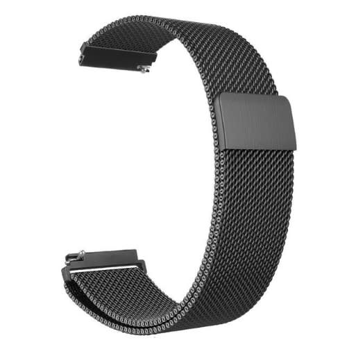 Milanese 20mm Strap For Samsung Watch 4 Classic/ Watch 4 - 40/42/44/46mm - Watch 3 41mm - Black