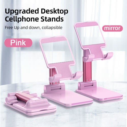 Adjustable Cell Phone Stand, Fully Foldable Desktop Phone Holder