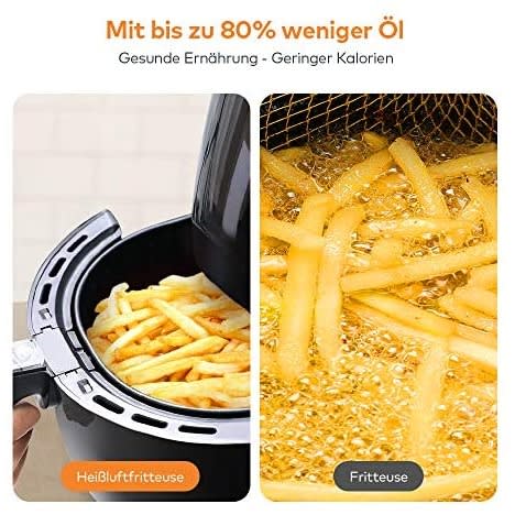 Innsky - Air Fryer With Touch Display - 8-in-1 Multifunction - 5.5L - 1700W