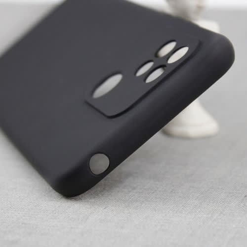 Matte Texture Back Cover Case For Xiaomi Redmi 10c - Black