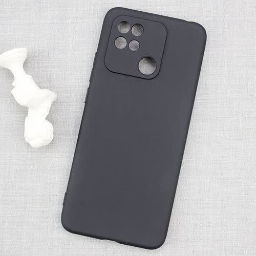 Matte Texture Back Cover Case For Xiaomi Redmi 10c - Black
