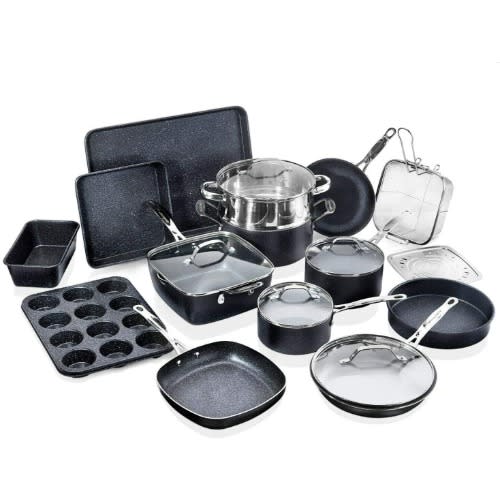 Stone Diamond Cookware & Bakeware Set - 20 Pcs