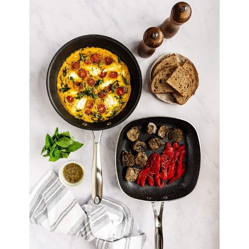 Stone Diamond Cookware & Bakeware Set - 20 Pcs