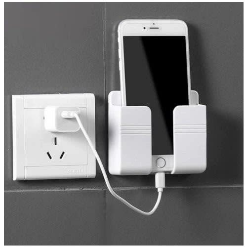 Wall Mount Phone Holder And Remote Organizer