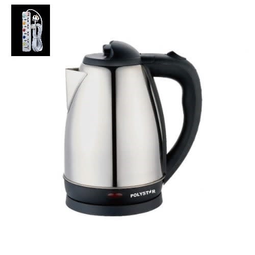 1.8 Litre Stainless Steel Electric Kettle - Pv-k1855t + Free Extension