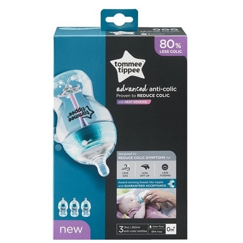 Advanced Anti-colic Baby Feeding Bottle Set – 9oz 3 Pack