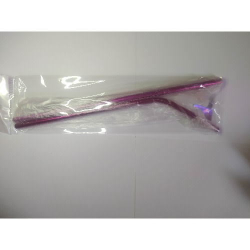 Reusable Stainless Steel Straws 4pc Set - Pink