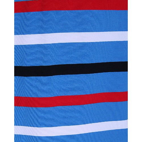 Multi Striped Men’s Polo-blue. Mtsht-4448