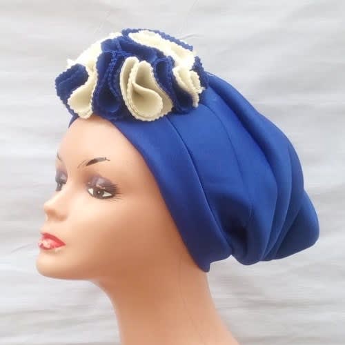 Turban With Handmade Rose