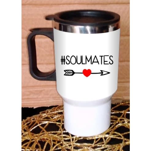 Soulmates Custom Branded Travel Mug