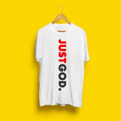 Just God T-shirt  -White
