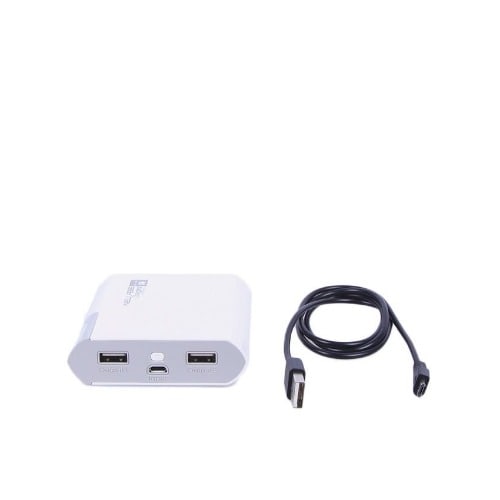 6000mAh Mobile Power Bank - White & Grey