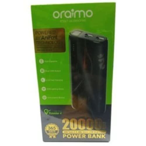 Opb-204d Type-c & Microusb Powerbank - 20000mah - Black