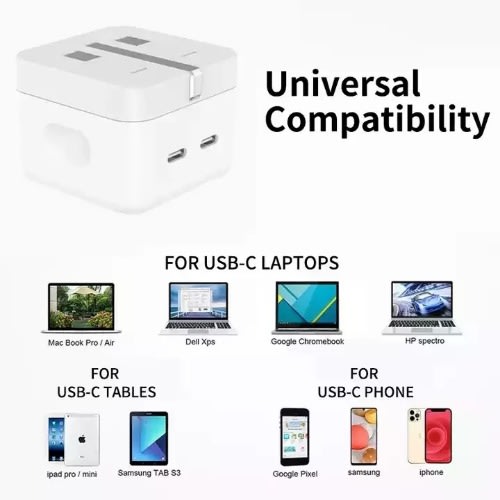 iPhone Fast Charger 35W - Dual Usb-c Port Power Adapter