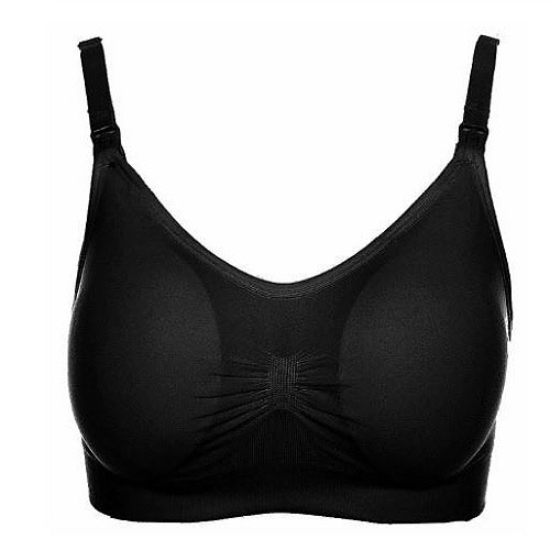 Women's Seamless Pregnant Nursing Bra Black