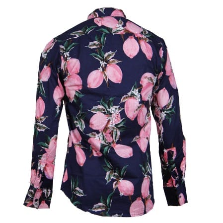 Men Floral Print Long Sleeve Shirt