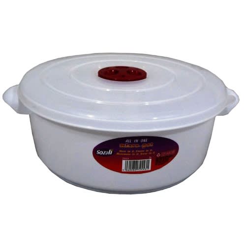 Sozali  Microwave Pot Tub With Ventilated Lid Heating Food Cooking - 1L