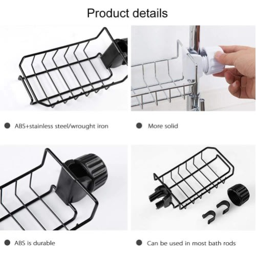 Stainless Steel Sink Faucet Sponge Holder