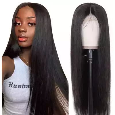 Bone Straight Human Hair With Closure Wig