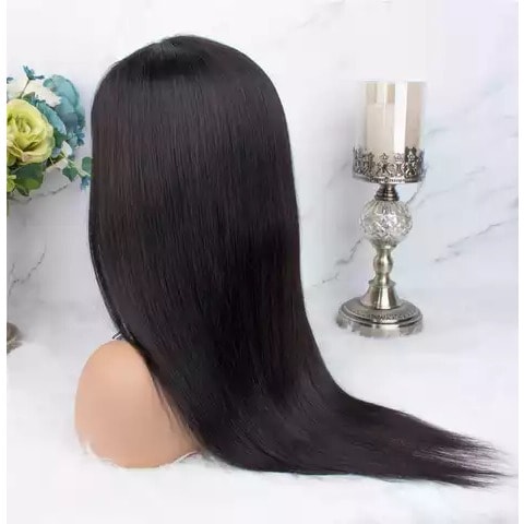 Bone Straight Human Hair With Closure Wig