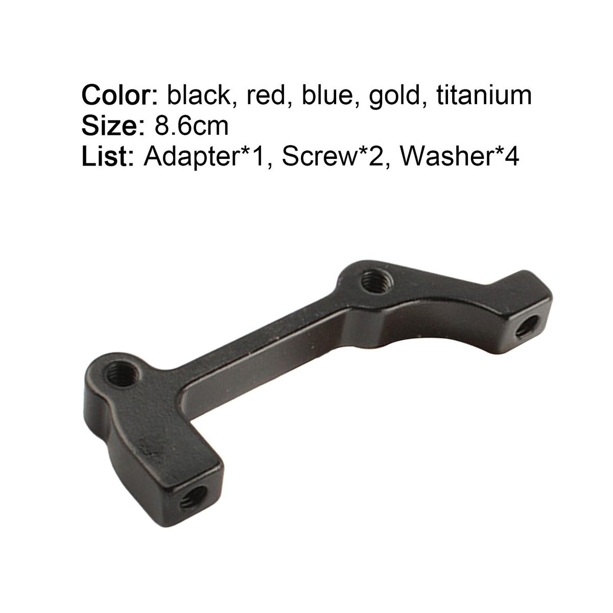 Caliper Adapter High Hardness Bicycle Disc Brake Rotor Black