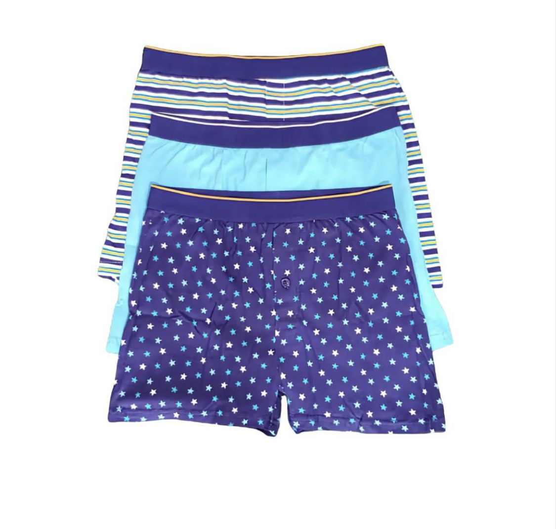 3 Pack Boxer Loose Fit 100% Cotton