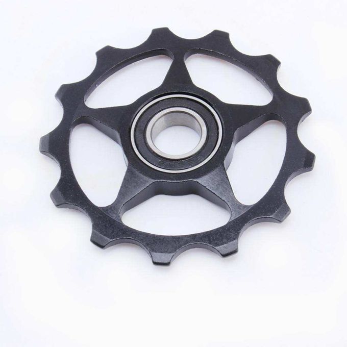 Aluminum Bicycle Rear Derailleur Pulley Guide Wheel Bicycle Rear Black