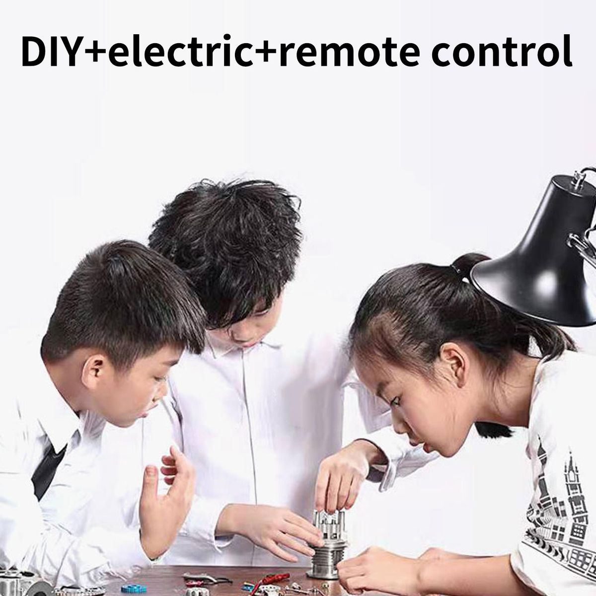 160pcs DIY Build Your Robot Kit Robotic Engine Assembly Kit Educational Toy DIY Gift