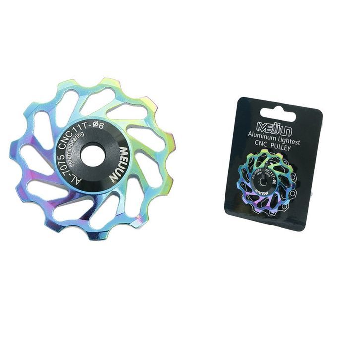 Mountain Bike  Erami  Rear Derailleur Guide Wheel Transmission Aluminum Alloy-colorful-11T