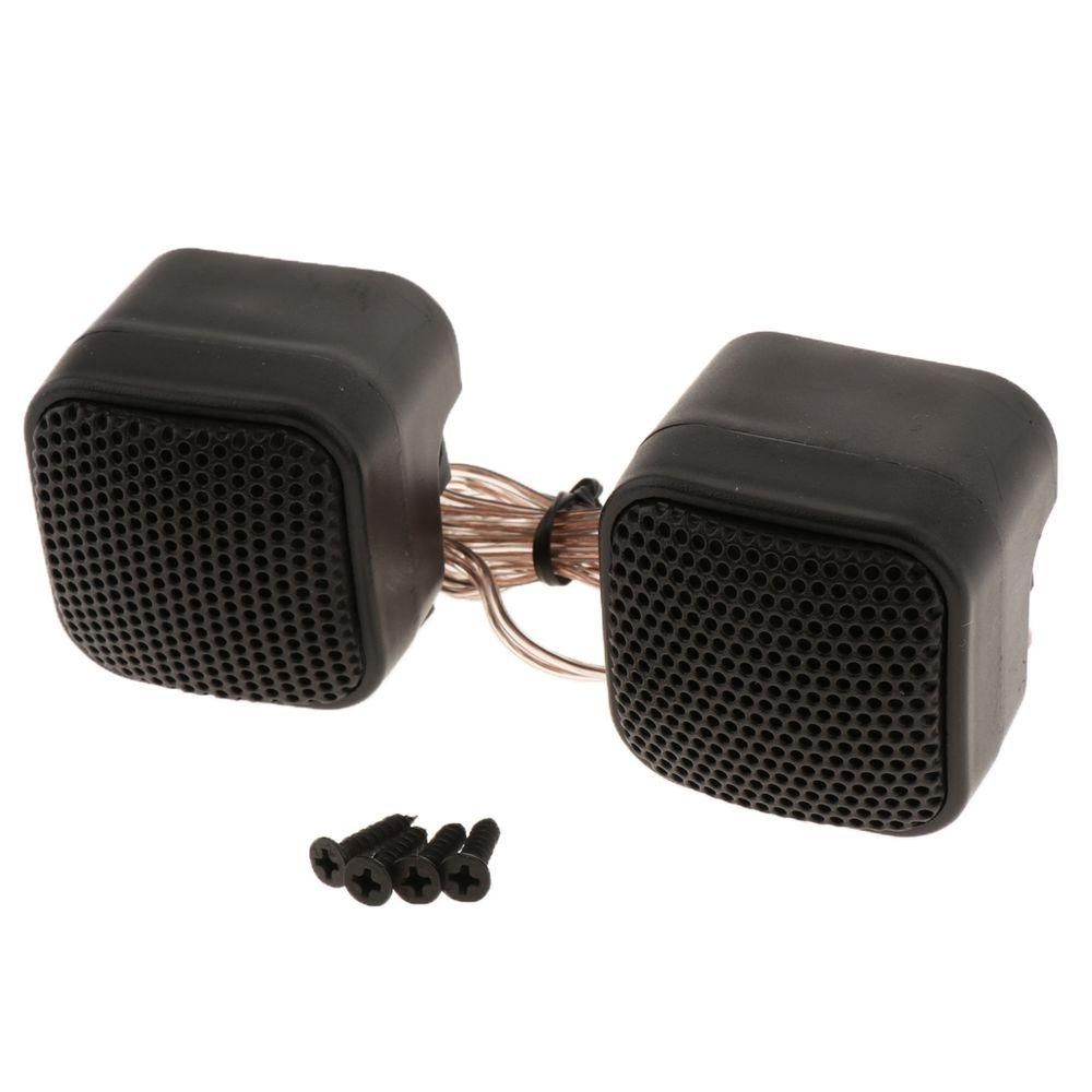 2pcs Car Silk Square Tweeter Speakers With Heatresistant Voice