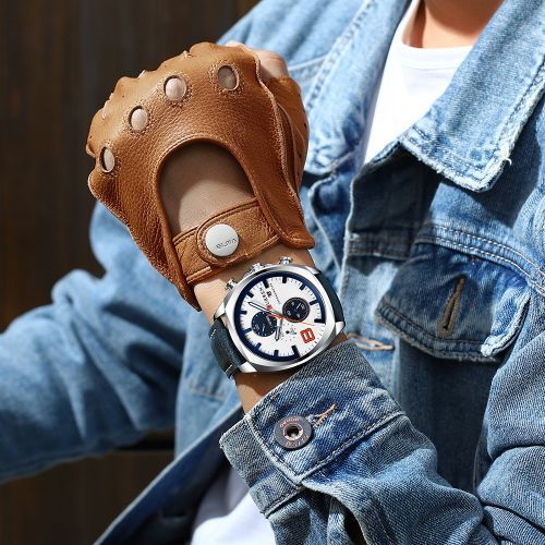 8324 Man Quartz Sport Watch Brand Fashion Casual Male