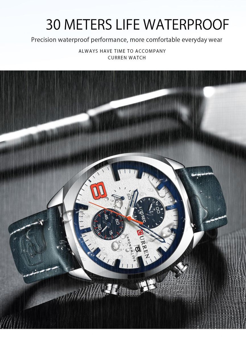 8324 Man Quartz Sport Watch Brand Fashion Casual Male