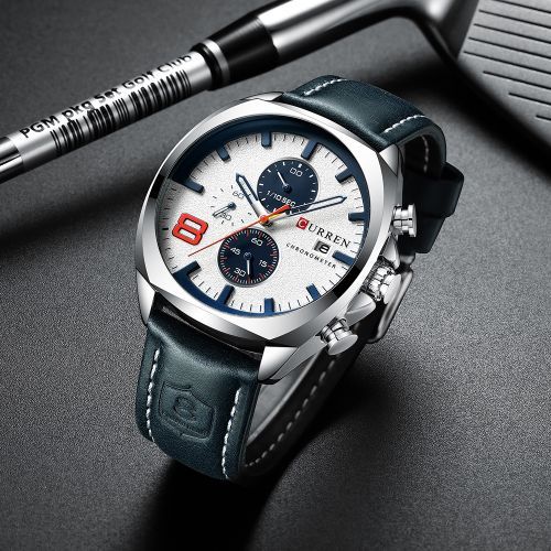8324 Man Quartz Sport Watch Brand Fashion Casual Male