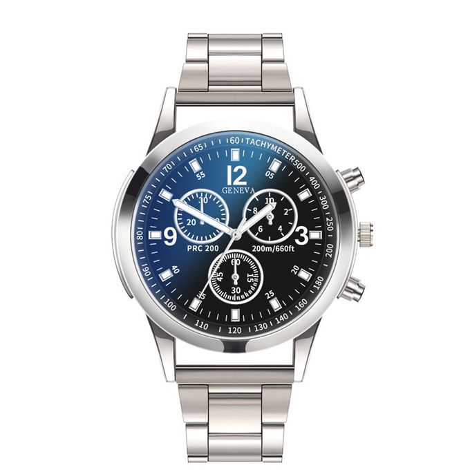 MenWatch Fashion    Watches Wristwatch Gift For Male-Silver Black