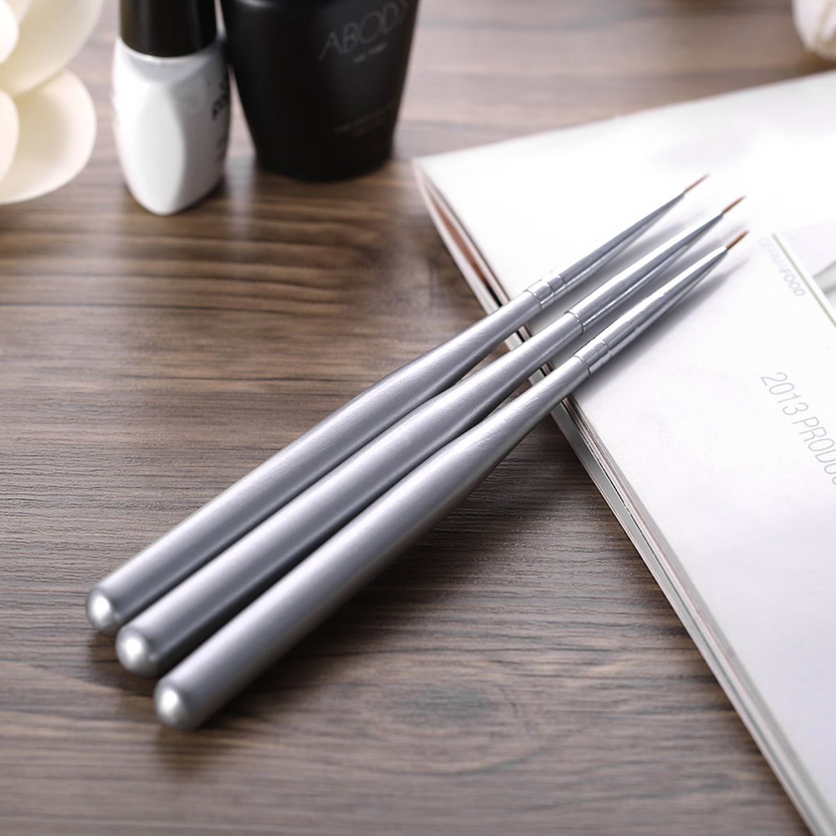 3pcs/set Professional Acrylic Nail Art Brush Set Nal Art