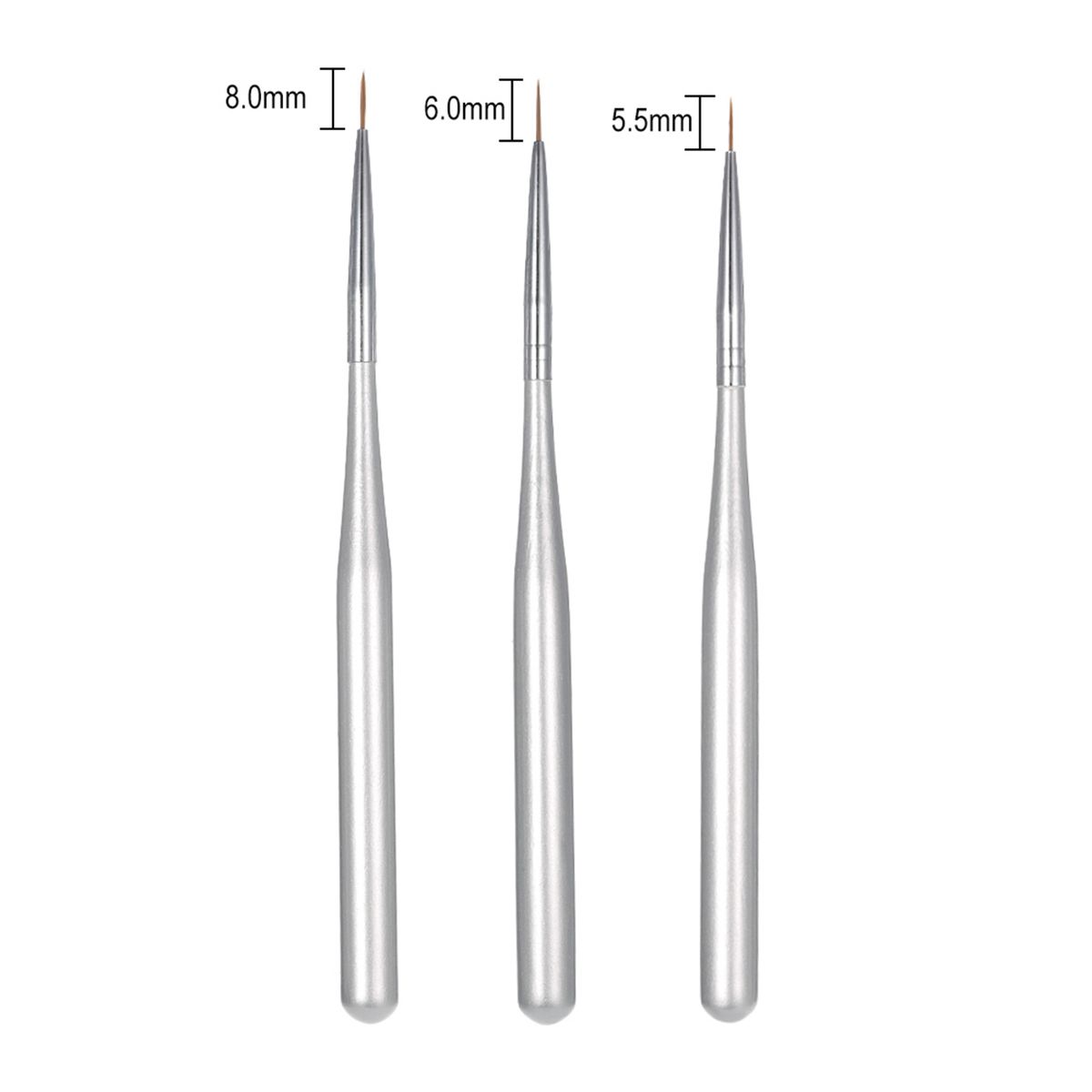 3pcs/set Professional Acrylic Nail Art Brush Set Nal Art