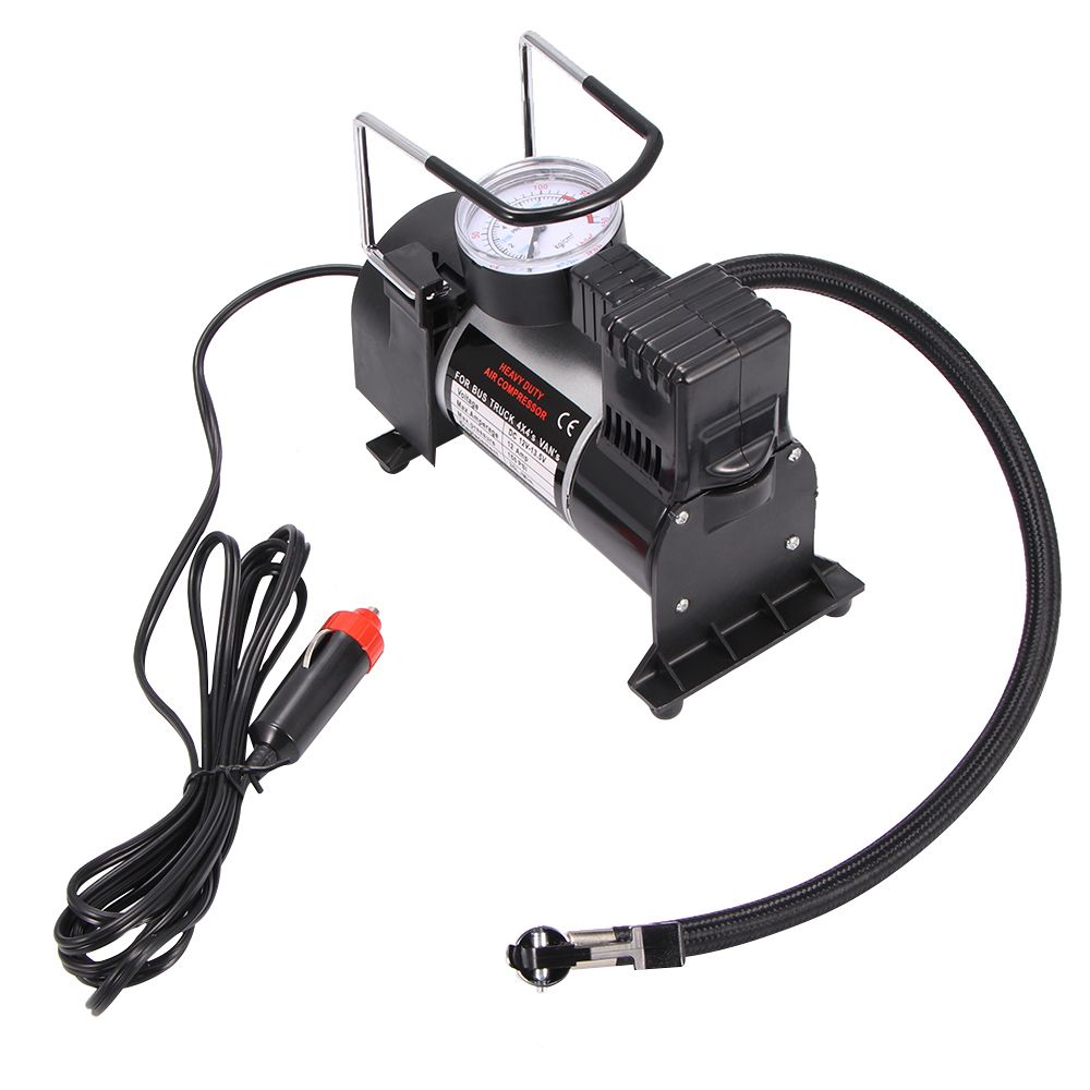 Universal High-Power Car Double-Cylinder Inflator Pump Air Compressor Inflator Portable Car Tire Pump Auto Accessories