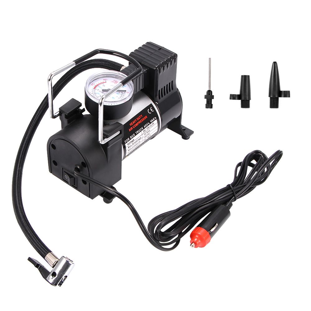 Universal High-Power Car Double-Cylinder Inflator Pump Air Compressor Inflator Portable Car Tire Pump Auto Accessories
