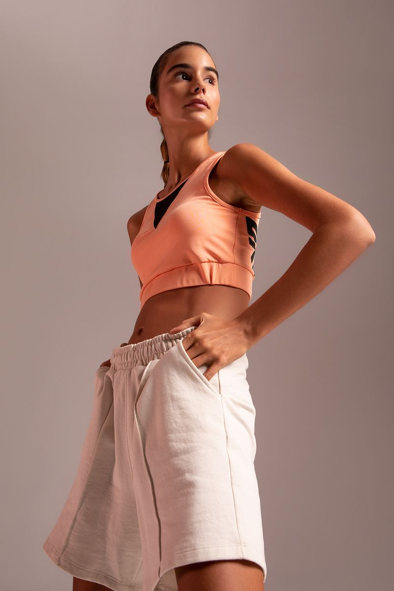 Woman Bralette Knitted Bra-Orange