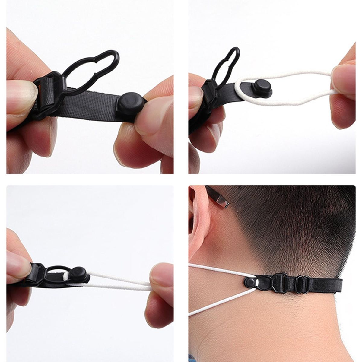 2x 10PCS  Extender Ear Hook Ear Strap Extension  Clips