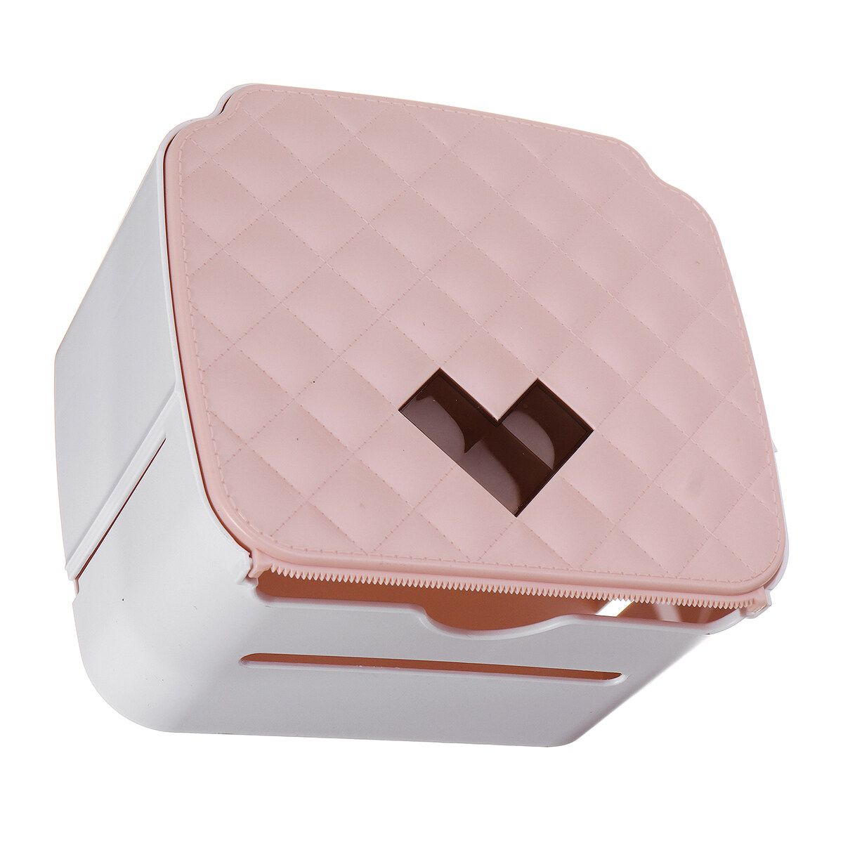Double Toilet Tissue Box Toilet Double-layer Storage Rack Drawer Tray Punch-free Waterproof Wall-mounted Paper Roll Toilet Paper Holder Waterproof Wall-mounted Toilet Paper Box Tissue Tray Bathroom Shelf For Bathroom Kitchen 