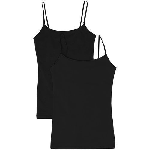 3 In 1 Women's  Adjustable Straps Camisole - Black